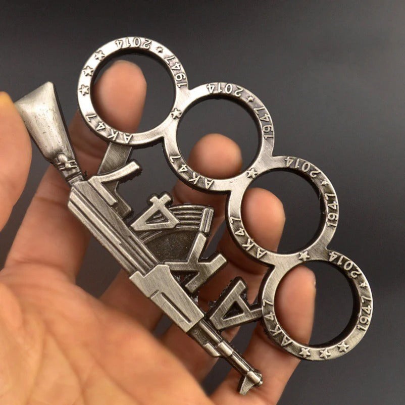 LifeGuard Brass Knuckle Duster with Four-Finger Tactical Protection
