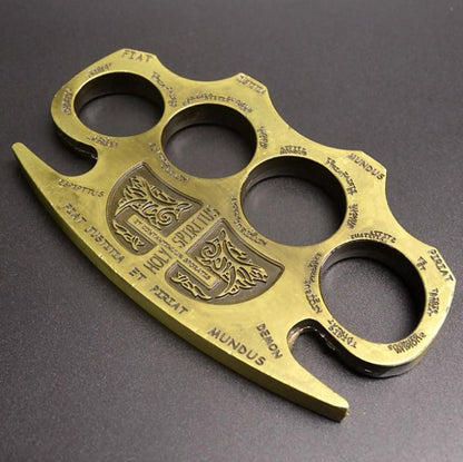 BroadGuard Metal Brass Knuckle Duster and Fist Buckle for Enhanced Protection