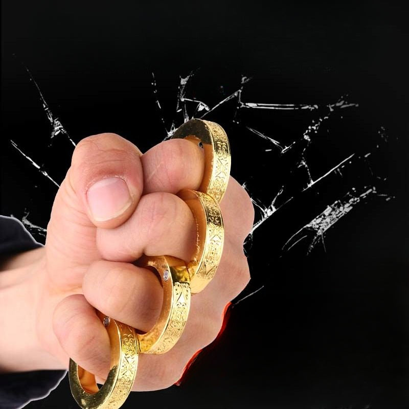 Foldable Zinc Alloy Knuckle Duster for Self Defense