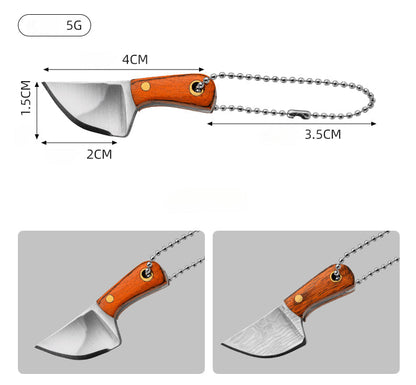 Miniature Axe Knife Keychain Charm for Easy Carry and Utility