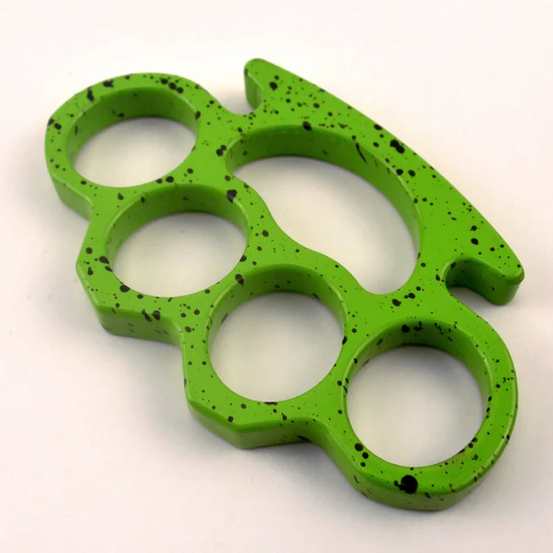 SurviveEdge Metal Brass Knuckles Duster with Window Breaking Ability for Safety
