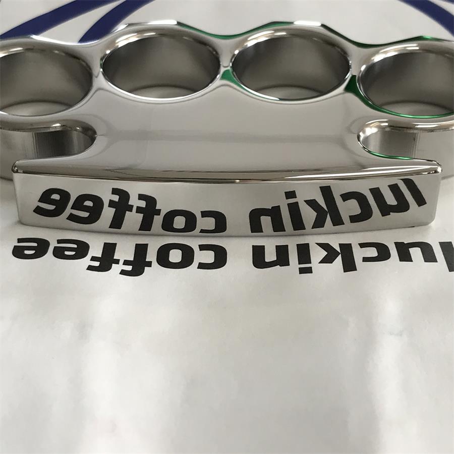 The King Classic Polished Steel Knuckle Duster for Self-Defense EDC