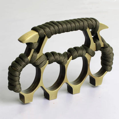 Brass Knuckle Duster with Four Finger Defense for Personal Safety