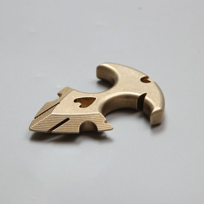Brass Knuckle Duster Tactical Self-Defense Tool for EDC