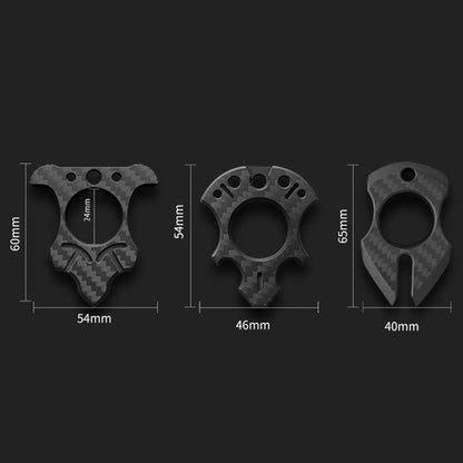 Ultra-Durable Carbon Fiber Knuckle Duster for Single Finger Self Defense