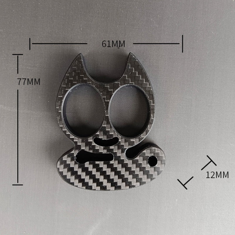 Carbon Fiber Knuckle Duster Security Tool in Various Designs