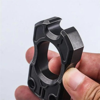 TC4 Titanium One Finger Self-Defense Knuckle Duster for Security