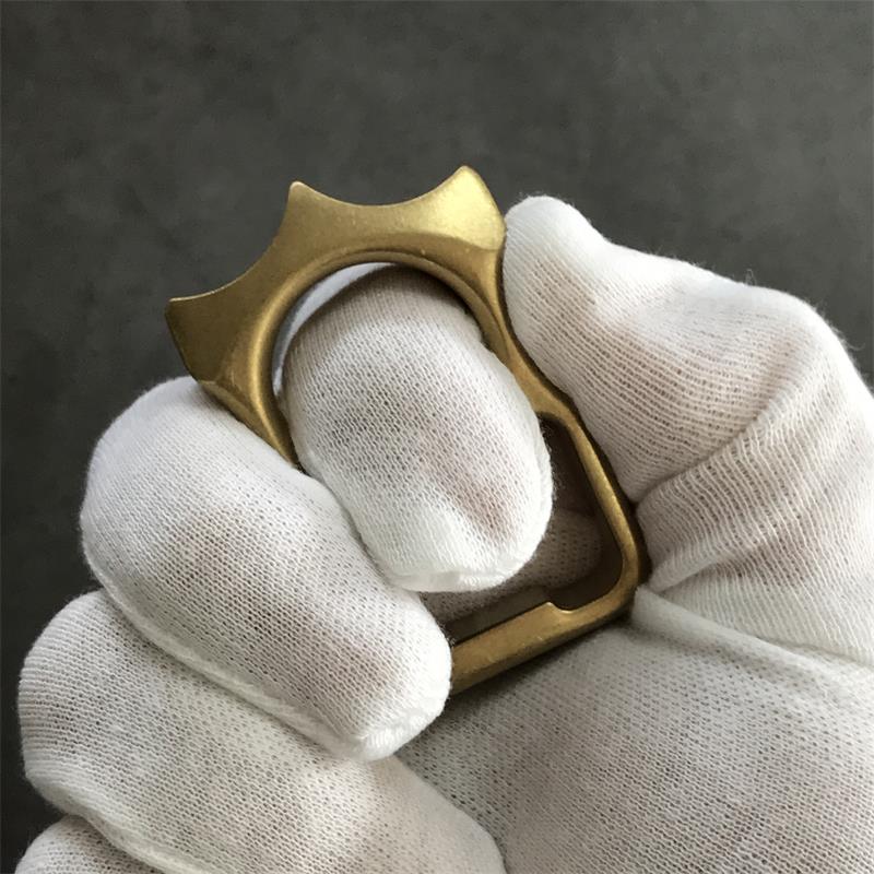 GODEDC Brass Knuckle Duster Multi-Purpose Bottle Opener Survival Tool