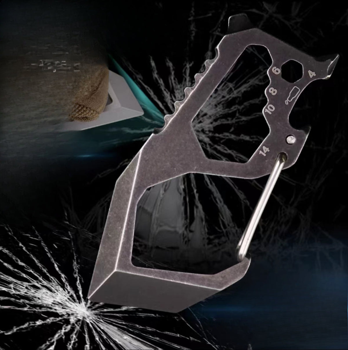Stainless Steel Alpine Knuckle Duster Defender: Multi-Mount Safety Clip