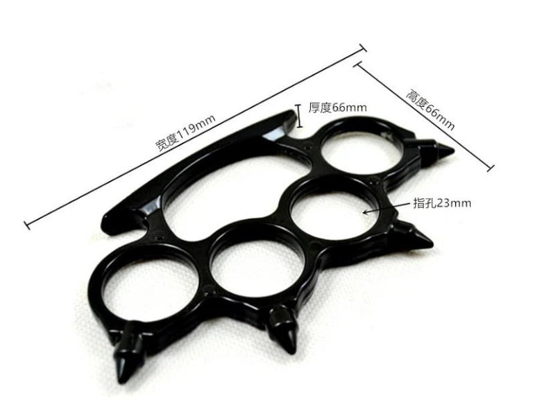 Brass Knuckles Duster Hedgehog Style Self-Defense Tool for EDC