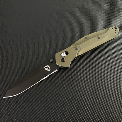 Liome Folding Hunting Knife with Aluminum Grip for Outdoor and EDC Use