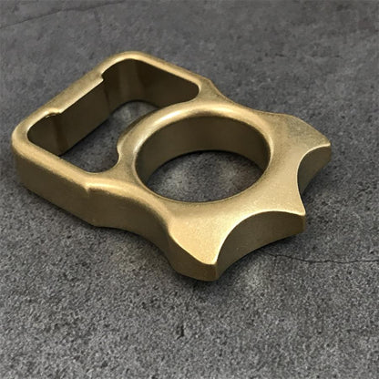 Heavy-Duty Brass Knuckle Duster with Bottle Opener and Window Breaker EDC Tool