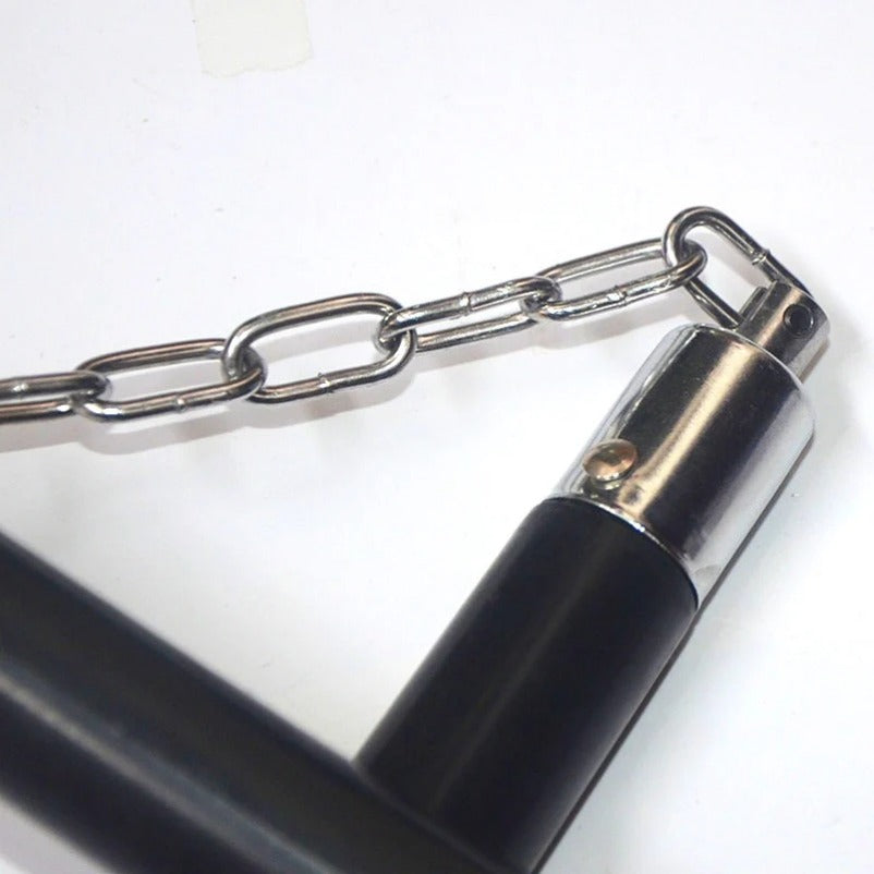 Self-Defense Rubber Nunchaku with Stretchable Chain