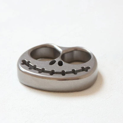 Pumpkin Style TC4 Titanium Knuckle Duster Self-Defense