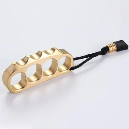 Brass Knuckle Duster Large Solid Pea Design for Self-Defense Protection
