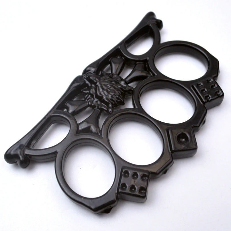 Wolf Head Knuckle Duster Tactical Four Finger Self-Defense Tool