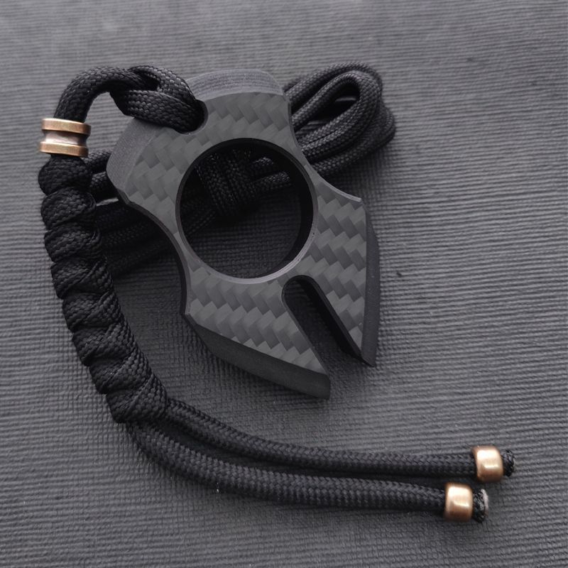 Ultra-Durable Carbon Fiber Knuckle Duster for Single Finger Self Defense