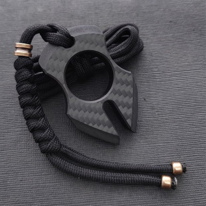 Ultra-Durable Carbon Fiber Knuckle Duster for Single Finger Self Defense