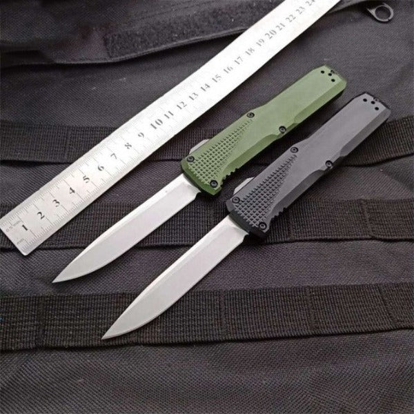 Tactical Pocket Knife with Aluminum Handle for Hunting and Self Defense Purposes
