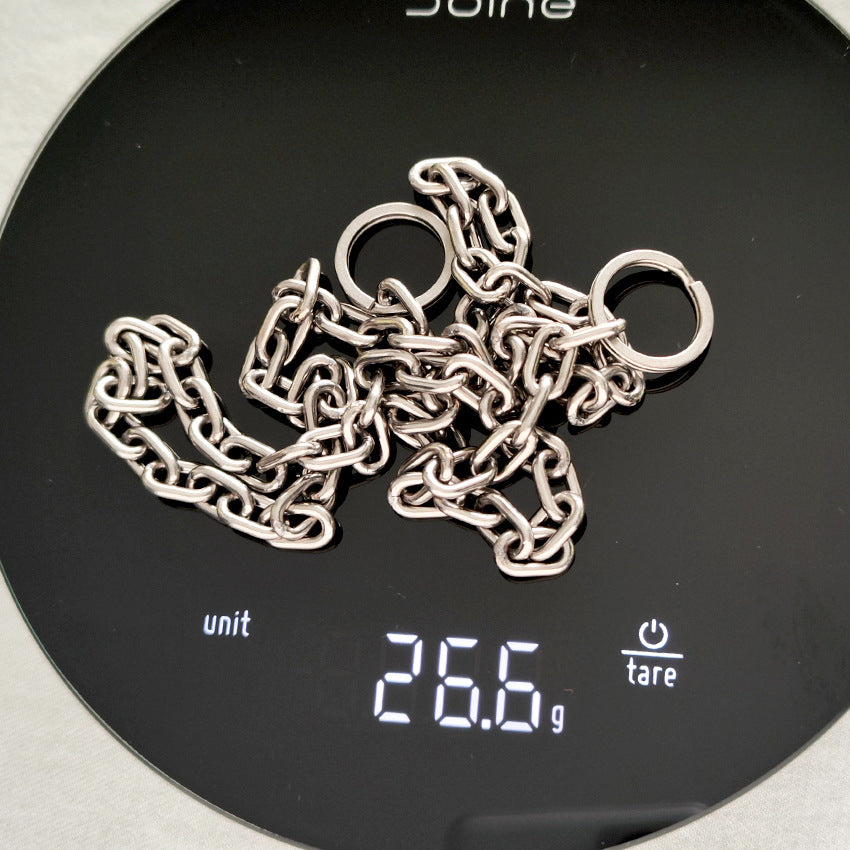 Welded Titanium Wallet Chain Quick Clip Motorcycle Keychain Belt Loop EDC