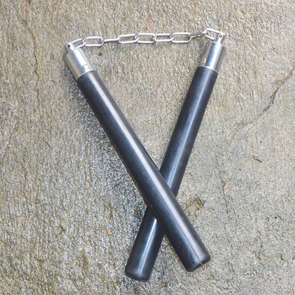 Self-Defense Rubber Nunchaku with Stretchable Chain