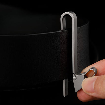 Titanium Waist Clip Sports Keychain Lightweight Men’s Belt Holder