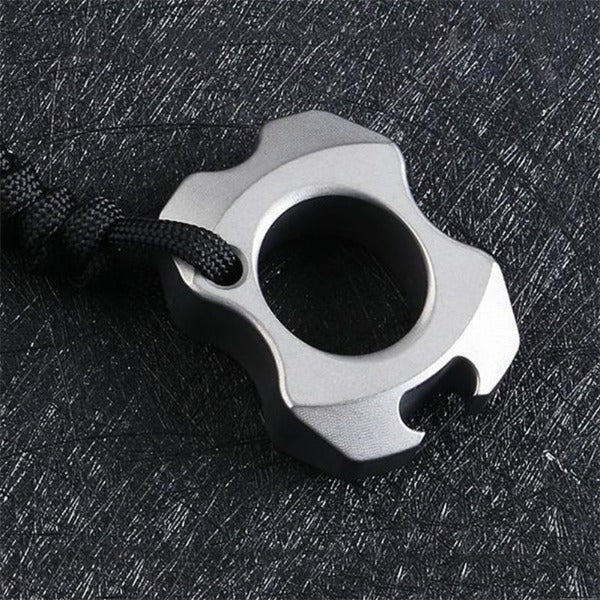 Handfire Mini Titanium Knuckle Duster Dual-Function Bottle Opener
