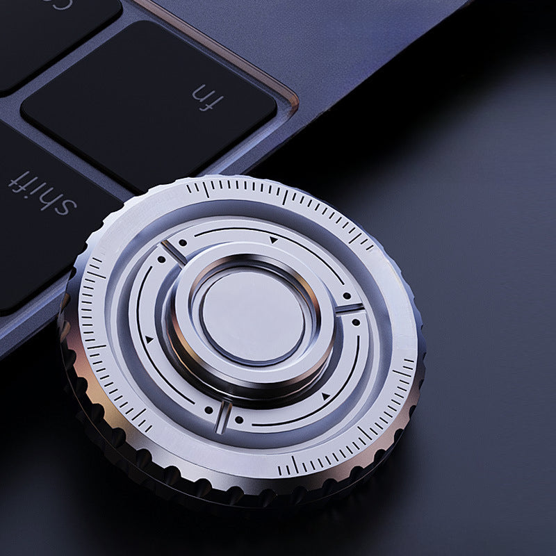 EDC Stainless Steel SpinRatchet Fidget Tool for Focus and Relaxation