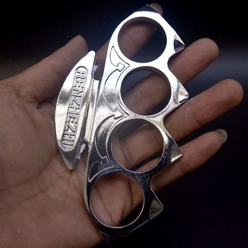 NinjaGuard Personal Defense and Fitness Tool with Brass Knuckles Duster