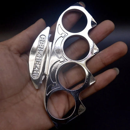NinjaGuard Personal Defense and Fitness Tool with Brass Knuckles Duster