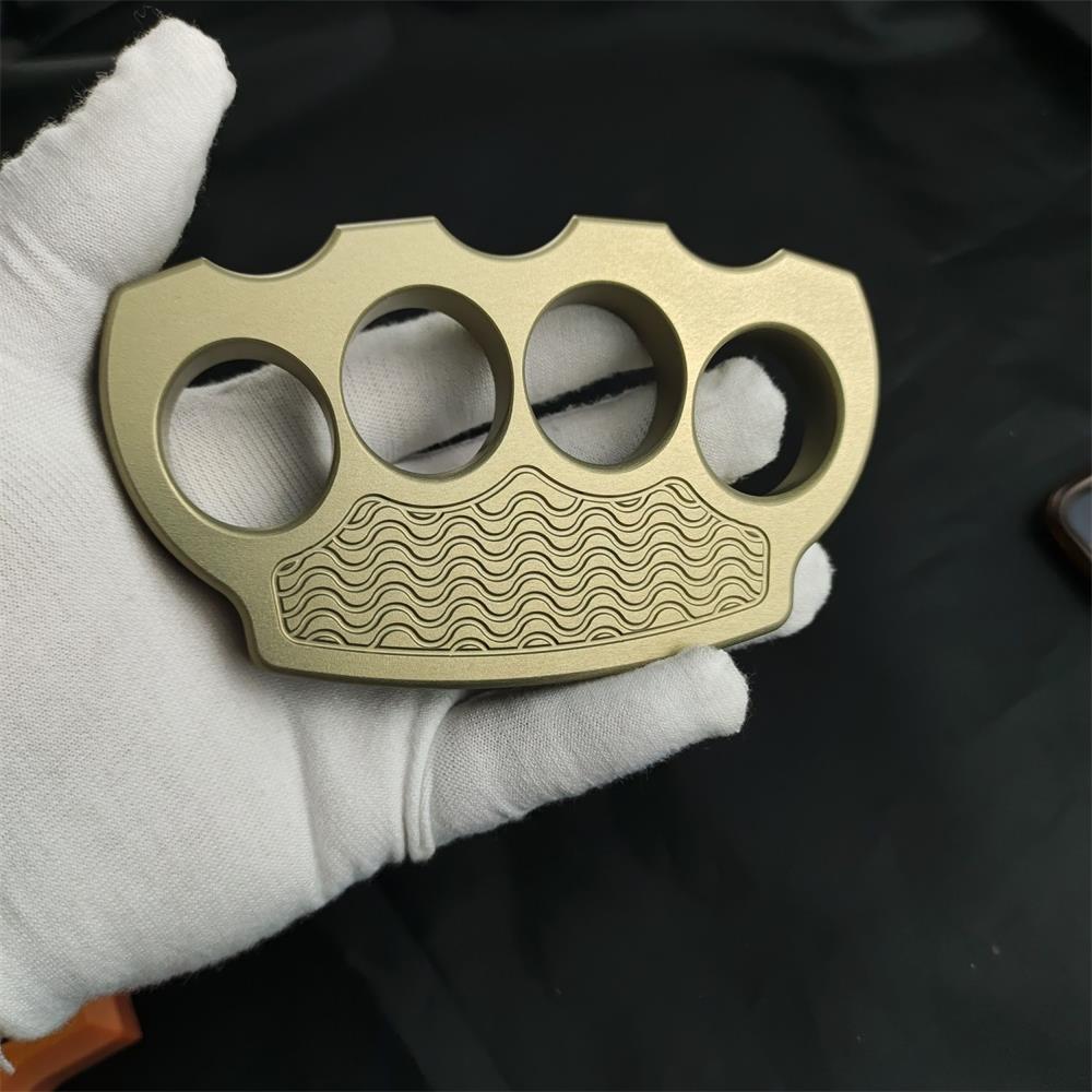 Self-Defense EDC Tool Solid Aluminum Knuckle Duster for Secure Carry