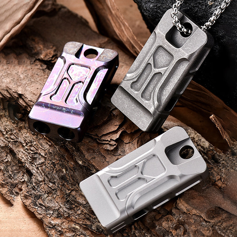 High-Volume Dual Chamber Titanium Whistle for Clear Sound