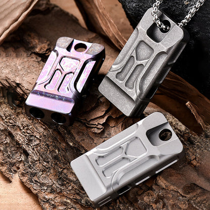High-Volume Dual Chamber Titanium Whistle for Clear Sound