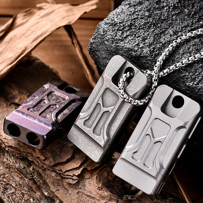 Titanium Dual Barrel Whistle for Extreme Sound Output