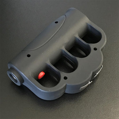 Knuckle Duster Stun Gun with Flashlight and Baton Functions