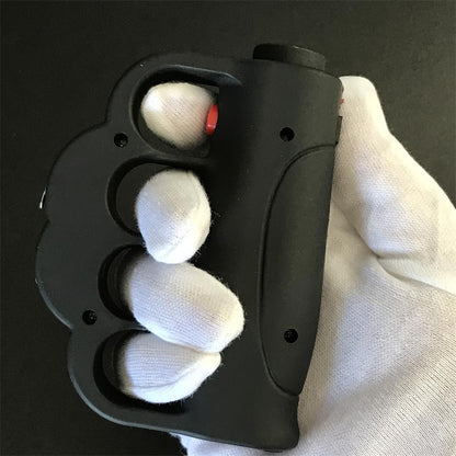 Knuckle Duster Stun Gun with Flashlight and Baton Functions