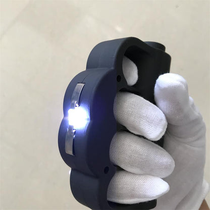Knuckle Duster Stun Gun with Flashlight and Baton Functions