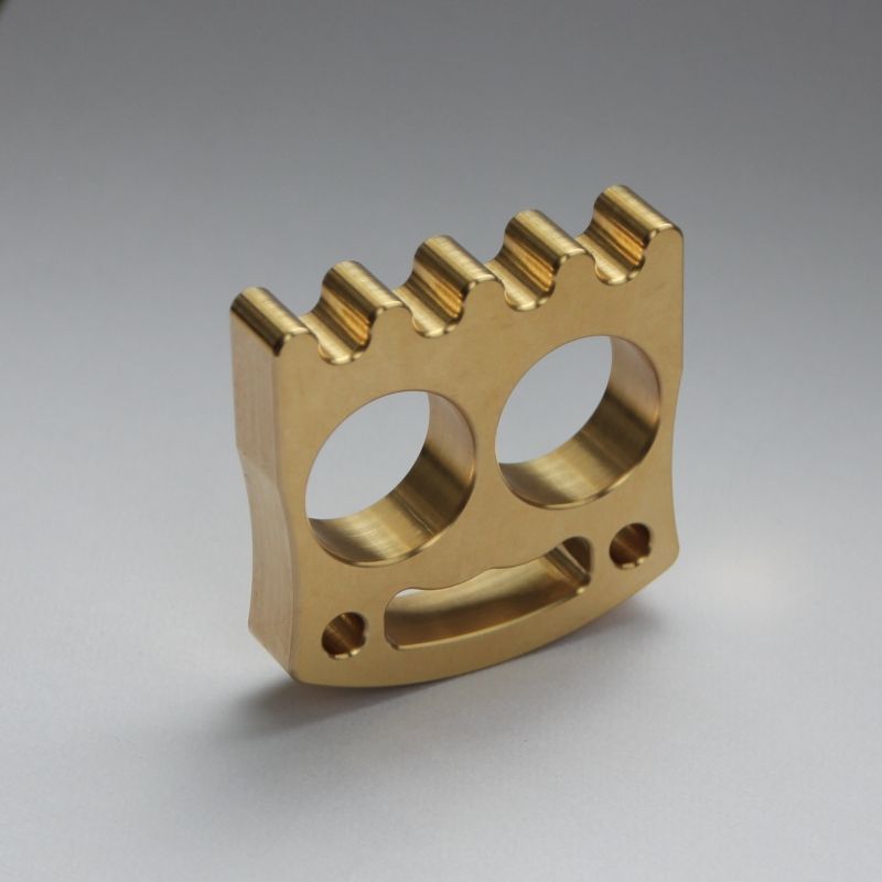 Mini Smiley Brass Knuckle Duster Window Breaker