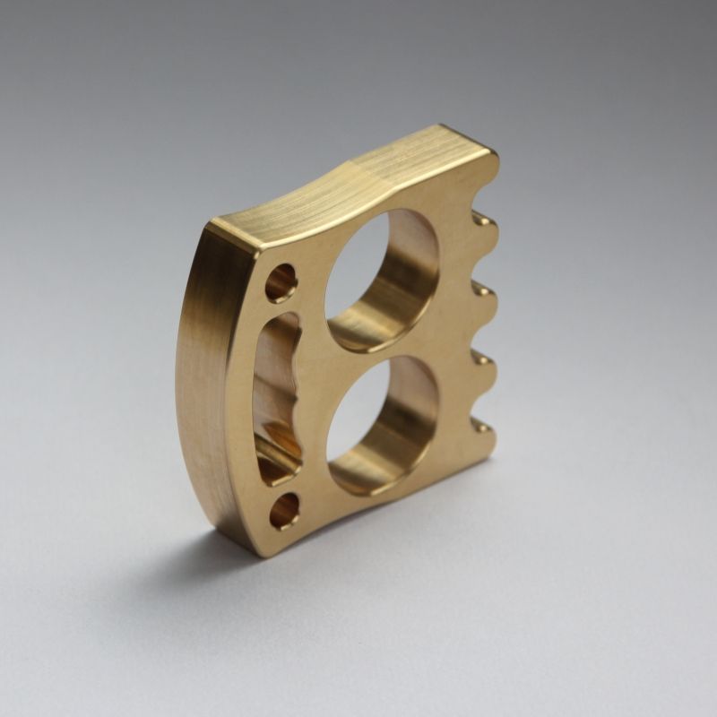 Mini Smiley Brass Knuckle Duster Window Breaker