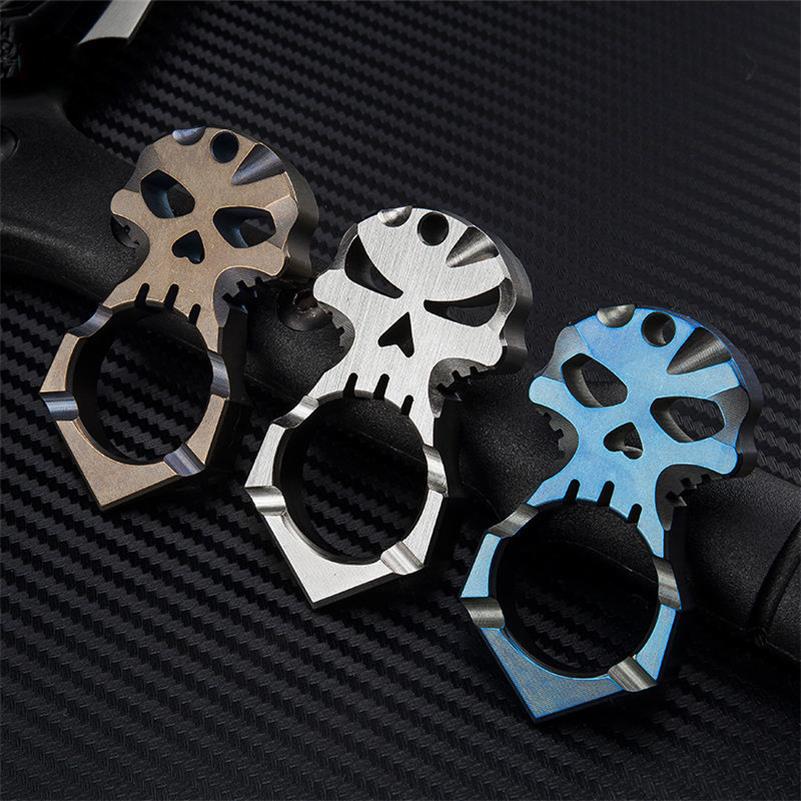 Titanium Mini Knuckle Duster Window Breaker EDC Decor Tool