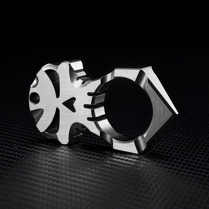 Titanium Mini Knuckle Duster Window Breaker EDC Decor Tool