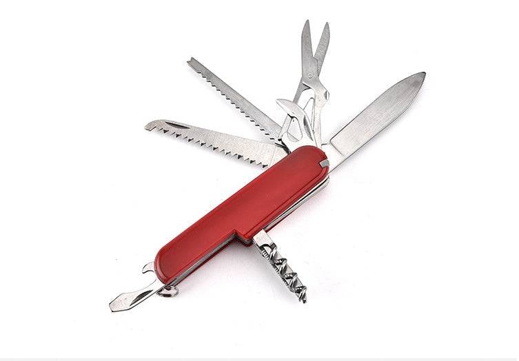 Versatile Folding Knife with Saw Scissors and Bottle Opener Multi-tool