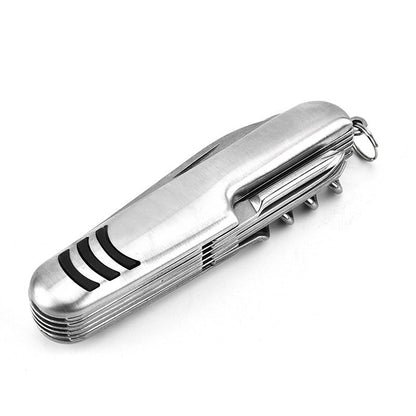 Versatile Folding Knife with Saw Scissors and Bottle Opener Multi-tool