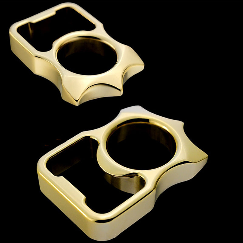 Brass Knuckle Duster for Self-Defense and Bottle Opening