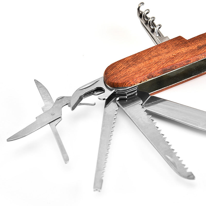 Folding Knife for Outdoor Defense with Built-in Multi-tool Capabilities