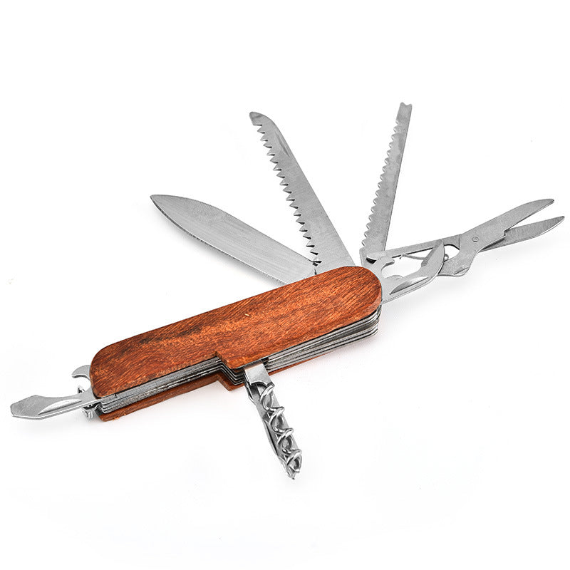 Folding Knife for Outdoor Defense with Built-in Multi-tool Capabilities