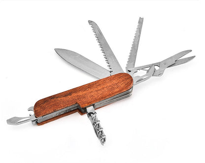 Folding Knife for Outdoor Defense with Built-in Multi-tool Capabilities