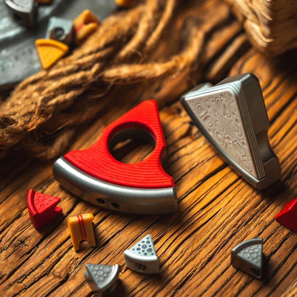 Multi-material Pizza Knuckle Duster Modeling EDC Tool