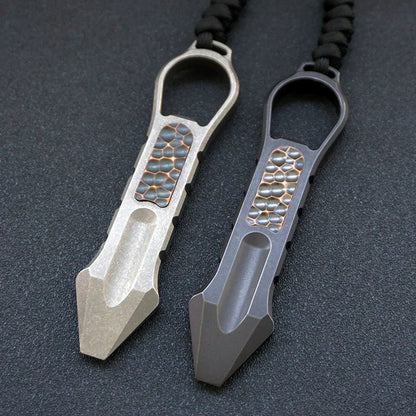 Tactical Multi-Purpose Pry Bar Crafted from Titanium Alloy