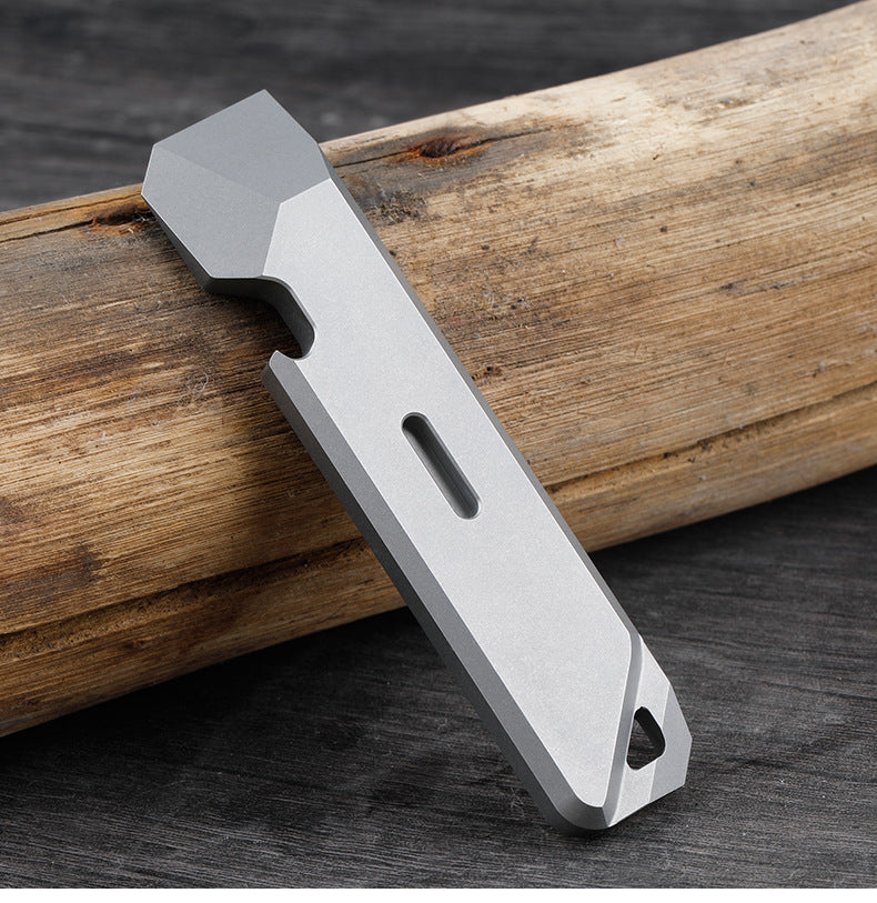 Mini Titanium Pry Bar EDC Tool for Outdoor Gear and Self Defense